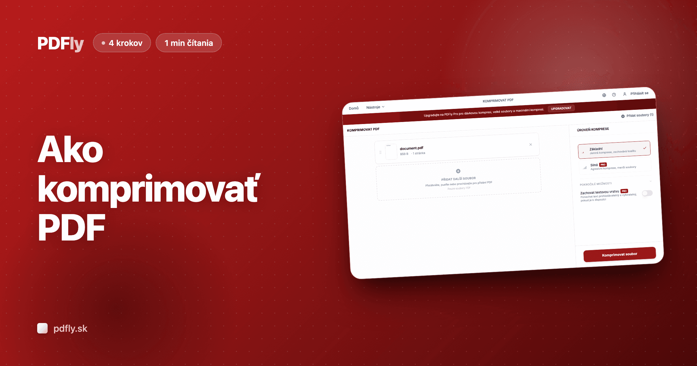 Ako zmenšiť veľkosť PDF súboru