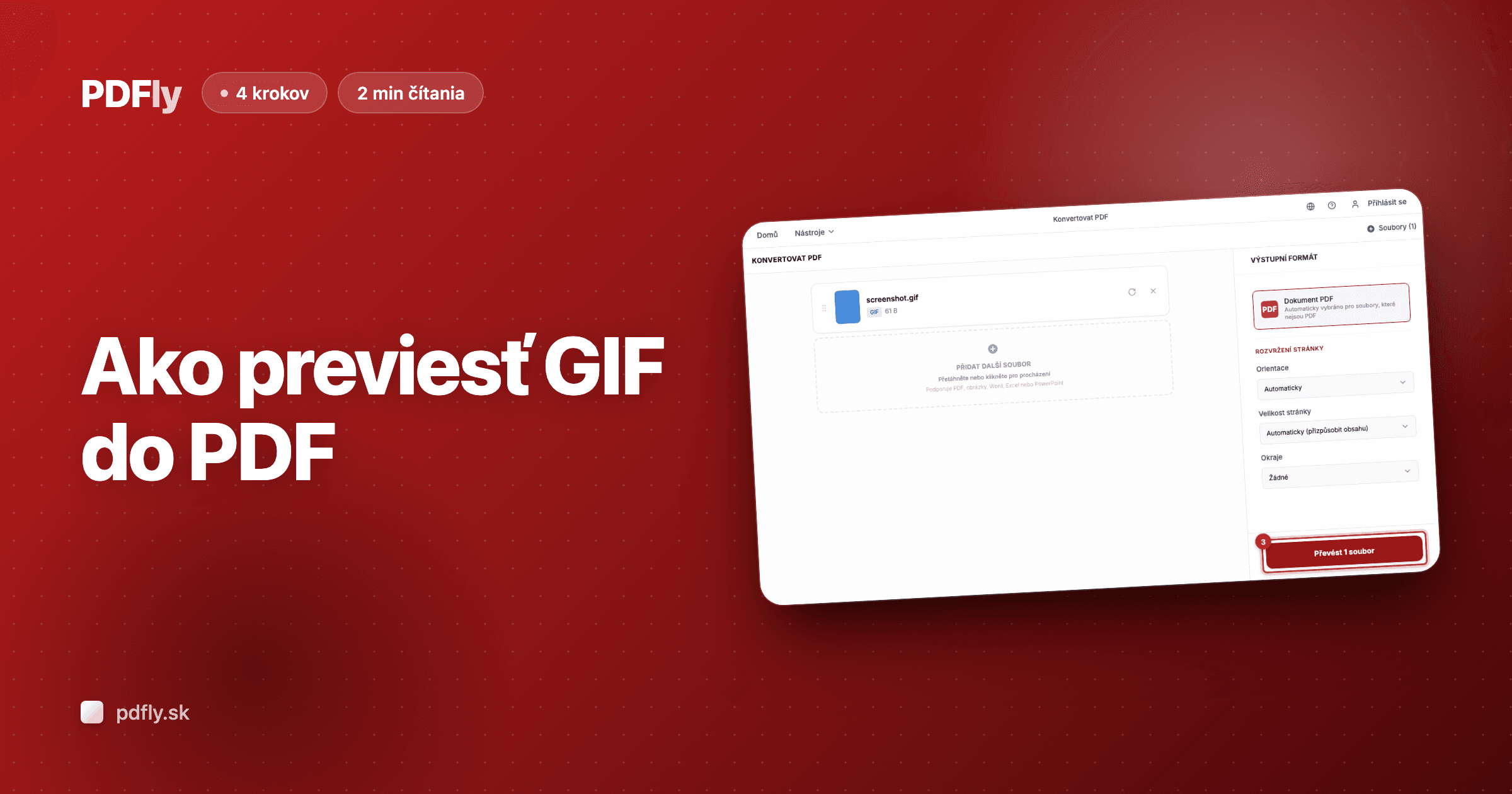 Ako previesť GIF do PDF