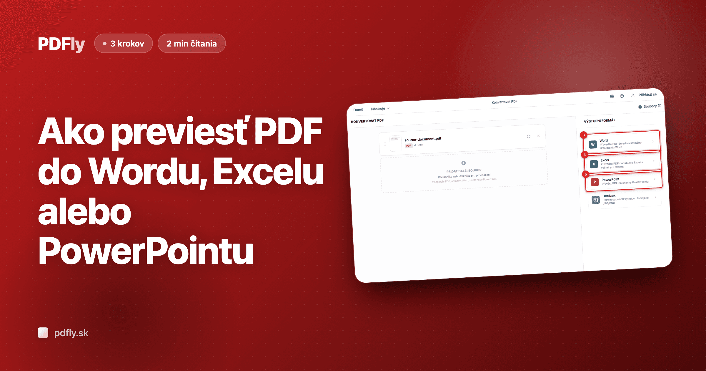 Ako previesť PDF do Wordu, Excelu alebo PowerPointu