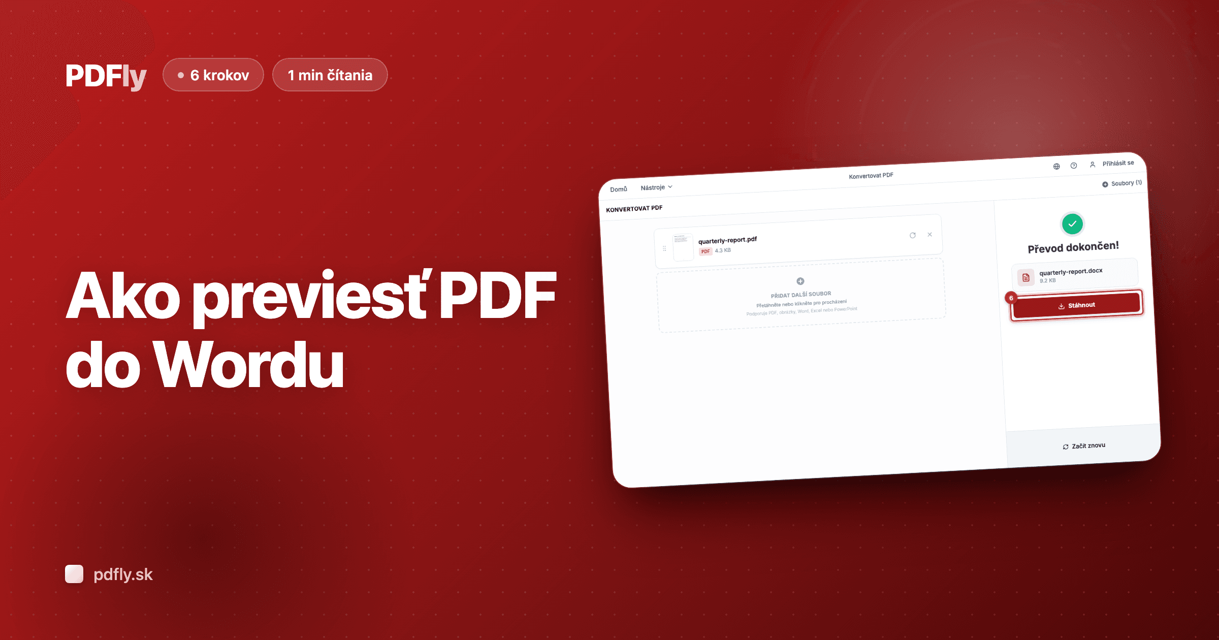 Ako previesť PDF do Wordu