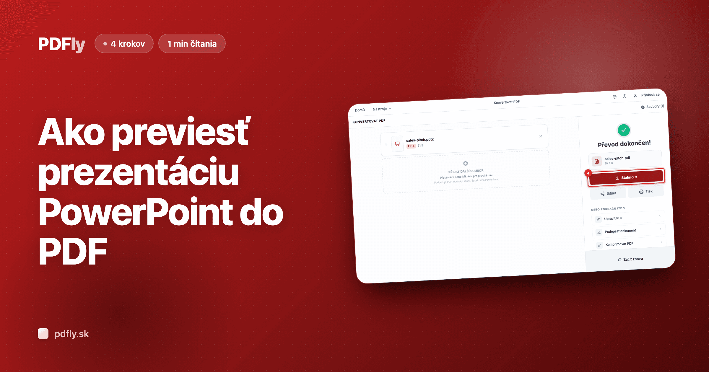 Ako previesť prezentáciu PowerPoint do PDF