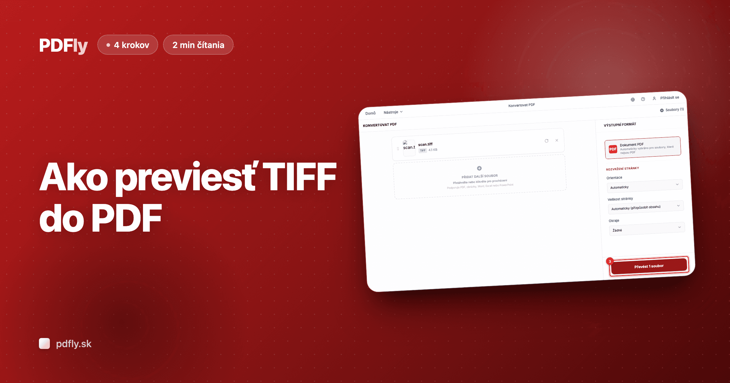 Ako previesť TIFF do PDF