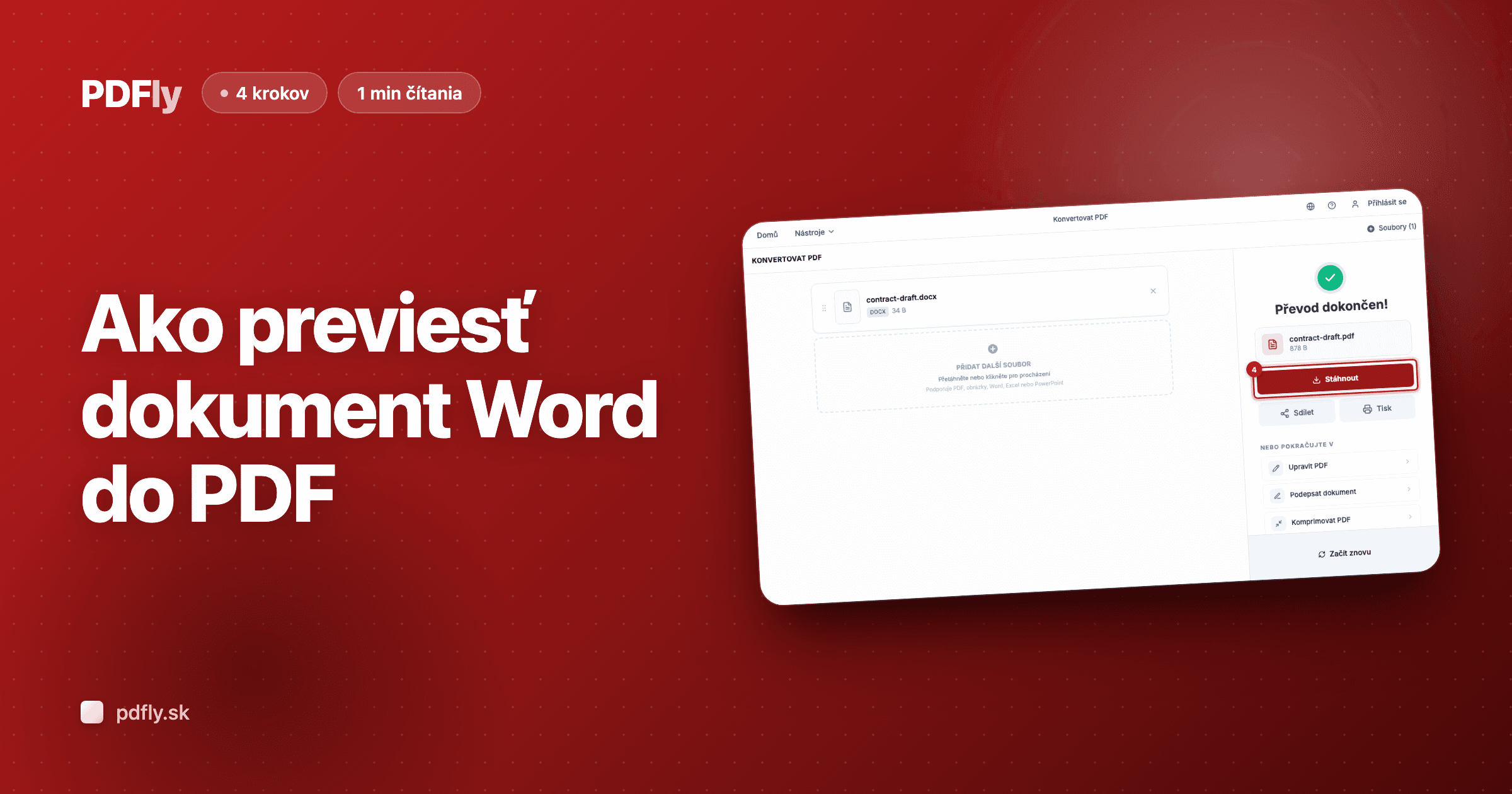Ako previesť dokument Word do PDF