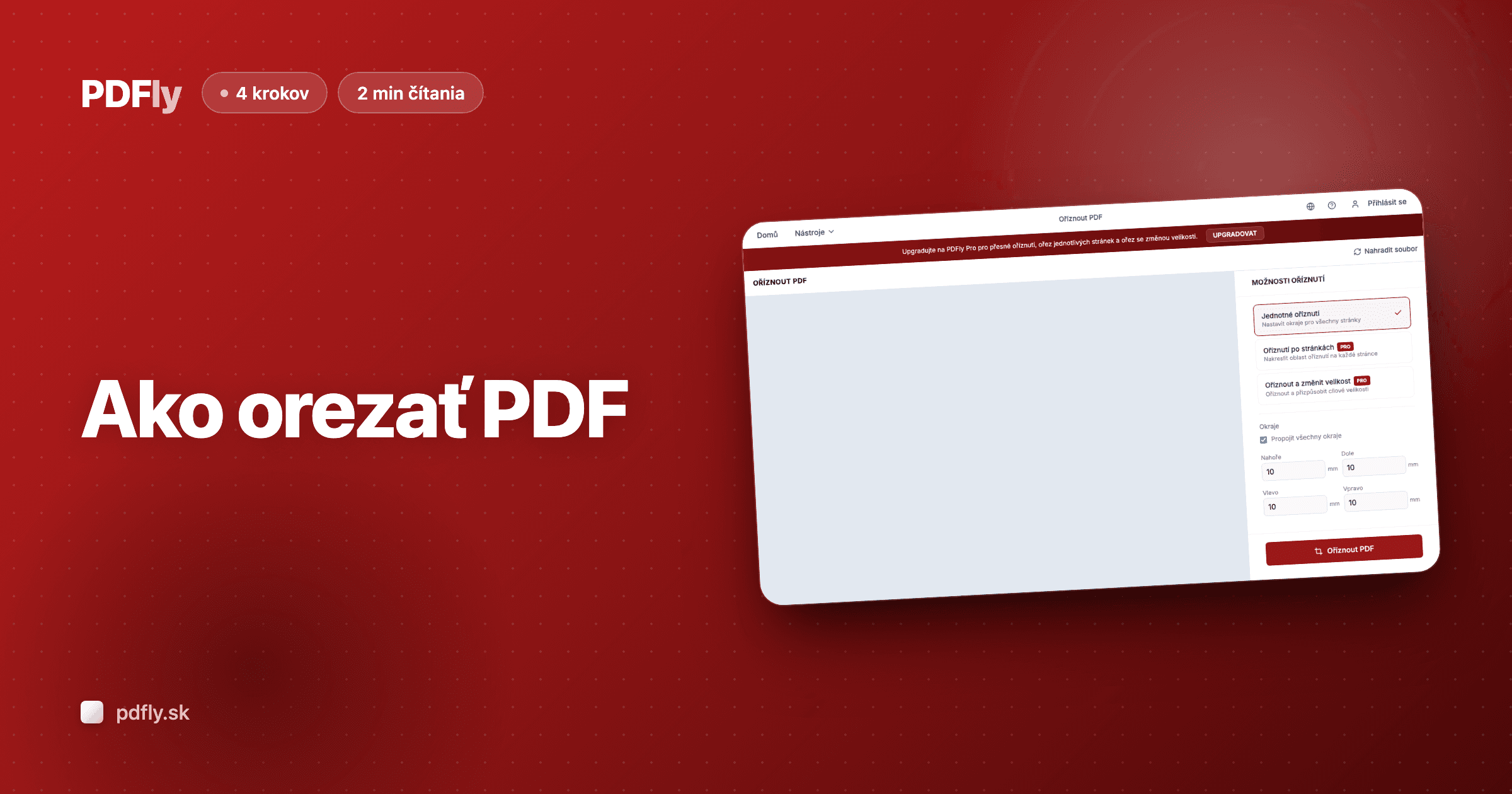 Ako orezať PDF dokument